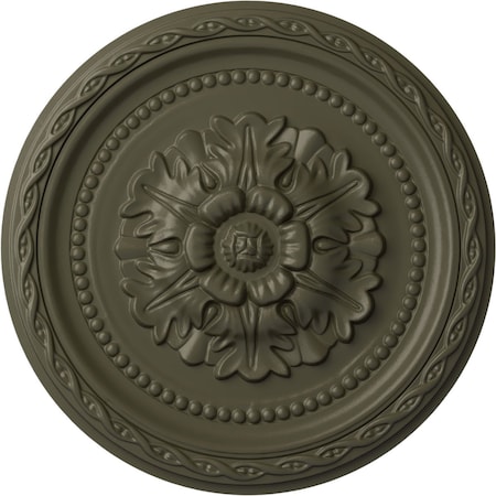 Ekena Millwork Palmetto Ceiling Medallion, Hand-Painted Witch Hazel, 11 1/2"OD x 1"P CM11PAWHF